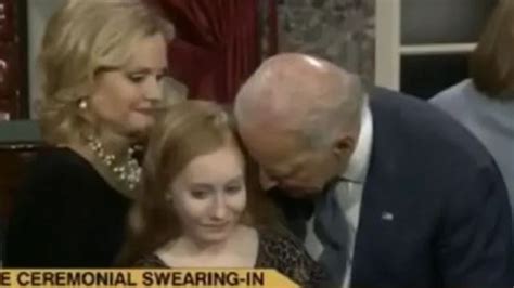 biden nibbles baby